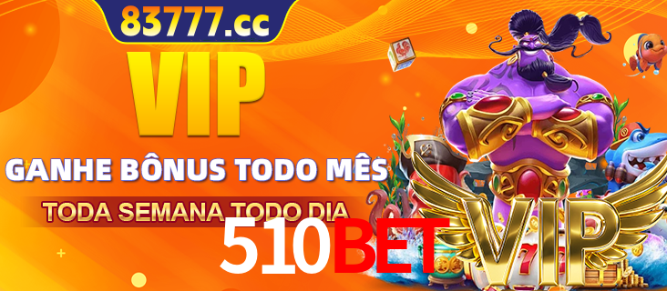 Banner promocional do 510BET oferecendo 100% de recompensas adicionais contínuas para quem fizer o login diário (Daily sign-in), com um mascote de coelho.